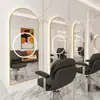 Espejo de barbería Espejo de salón de celebridad de Internet conjunto de gabinete de espejo espejo de pared de un solo lado para cortar el pelo espejo para permanente y tinte de salón