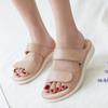 Aliexpress Nuevas Sandalias de Dama 2025 Chanclas de Playa para Vacaciones de Mujer Velcro Esponja Masajeadora Comercio Exterior Talla Grande