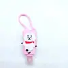 Funda de PVC de dibujos animados para botella de gel antibacterial, superventas transfronteriza, funda protectora de resina hecha a medida para botella trapezoidal de 30 ml, botella de perfume con cordón