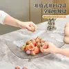 Plato de frutas para mesa de centro de sala, adorno creativo para almacenamiento de bocadillos y dulces, lujo ligero, gama alta, alto valor estético, bandeja transparente para frutas secas