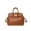 Elegante bolsa de mão preta platina para mulheres, novo modelo outono e inverno 2026, bolsa de mão de grande capacidade com padrão texturizado, bolsa tote para o dia a dia