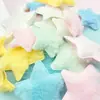 Acessórios de estrela de cinco pontas de pelúcia unilateral de 5,5 cm diy penteado material artesanal furo decoração de sapatos com matérias-primas atacado
