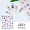 Novos Adesivos de Unha Jelly para Nail Art DIY Borboleta Branca Pequenos Adesivos Coração com Folha de Ouro em Relevo Adesivos para Unhas
