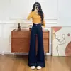 Calça Jeans Flare Soltinha para Mulheres, Tendência Outono/Inverno 2025 Novo Estilo, Design Elástico Emagrecedor, Calça Elegante de Comprimento Total