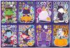 CM2405005 dibujos animados infantiles lindo caricatura horror Halloween material rompecabezas interactivo para padres e hijos pegatinas faciales DIY