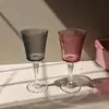 Taça de Vinho Tinto com Listras Verticais Retrô Taça Alta Estilo Europeu Taça de Champanhe Doméstica Taça de Vinho de Alto Valor Taça de Vinho de Frutas