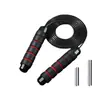 Saltar con cuerda de alambre de acero puede agregar bloque de peso para deportes de fitness para adultos, mango desmontable, doble rodamiento, equipo para quemar grasa para hombres y mujeres.