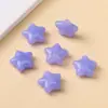 Nuevas Cuentas Acrílicas de Color Caramelo con Agujero Recto de Estrella de Cinco Puntas Grandes para Joyería Hecha a Mano DIY, Diadema, Banda de Goma, Accesorios de Cuentas Perforadas