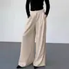 FCB Colección Nueva de Primavera: Pantalones de Traje de Cintura Alta para Mujer, Pantalones Anchos Modernos y Fluidos, Diseño Casual de Pantalones Largos