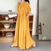 Vestido de Algodão Casual Europeu e Americano Transfronteiriço Plus Size Feminino de Caimento Solto para Férias na Praia de Verão, Adequado para Mulheres Plus Size e Grávidas