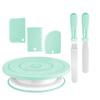 Plato giratorio para pasteles de postre transfronterizo Herramientas de horneado DIY Boquilla decoradora Bolsa decoradora Raspador de crema Juego de plato giratorio para pasteles