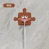 Lindo Portacepillos de Dientes de Rompecabezas, Organizador de Baño para Montar en la Pared sin Taladrar, Soporte Creativo de Dibujos Animados para Cepillos de Dientes, Portavasos de Enjuague Bucal de Alto Valor