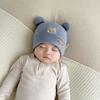 Gorro Rojo de Año Nuevo para Bebé Recién Nacido Mes de Edad Suéter para Bebé Gorro para Fontanela Gorro Fetal Gorra de Tela de Algodón para Niños con Manga