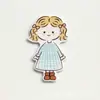 Patch acrílico simples de cachorrinho de desenho animado fofo miiiichan broche distintivo de pino acessórios DIY feitos à mão