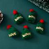 Decorações de Natal DIY feito à mão Natal lã mini chapéu pequeno cachecol boneca mochila pingente