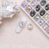 Cristal Diamante K9 8*10 Oval ovo de pomba Joias para unha da moda rede diamante grande de formato especial com fundo pontudo acessórios de diamante de cristal branco