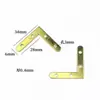 Accesorios de Hardware para Marcos de Fotos Soporte de Ángulo Pequeño Redondo Dorado de Cuatro Agujeros Pieza de Esquina de Fijación de Ángulo Recto 90 Grados Conector de Panel Trasero de Marco de Fotos