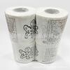 Fabricantes de Dongguan suministran papel higiénico con impresión de laberinto, juego aburrido, rollo de papel, rollo de papel de pulpa de madera para el hogar