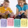 BD186 Pascua - Huevo de pollito de conejo pintado a mano, ideal para fiestas navideñas, con bolsa de papel con cuerda.