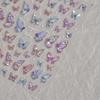 Adesivos para Nail Art Tomoni Shell Light Rosa Roxo Populares Adesivos de Unha de Alta Qualidade Fábrica Atacado Borboleta Rosa