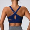Tops de Yoga Color Block Transfronterizos, Bras de Yoga con Tirantes Cruzados, Chalecos Deportivos de Fitness Elásticos y Cómodos