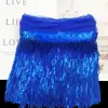 Encaje de flecos de lentejuelas de 20 cm de ancho, hojas, barba, encaje de flecos de baile latino, accesorios de encaje para ropa de baile DIY