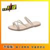 Sandalias planas para mujer, novedad de verano 2024, ligeras, antideslizantes, para exteriores, para estudiantes, informales, para playa