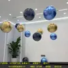 Decoração de balões para evento de loja em novo shopping em 2026, celebração de aniversário de inauguração, bolas suspensas no teto, configuração para transmissão ao vivo