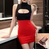 Lencería Sexy, Uniforme de Secretaria Sexy, Falda Ultra Corta Ajustada a la Cadera, Pijama Apasionado, Conjunto de Tentación, Lencería Femenina para Coquetear