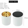 Taza de vidrio electrochapado para vela DIY hecha a mano casera recipiente para vela de aromaterapia de cera de soja Portavelas decoración taza vacía venta al por mayor