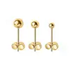 Pendientes Redondos de Bola de Aleación de Titanio G23 con Aguja Fina Pendientes de Mariposa de Una Pieza Joyería para Perforación de Hélice de Oreja Venta Directa del Fabricante