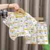 Traje de manga corta para niños Algodón Ropa de verano para niñas Camiseta para niños Ropa de bebé Ropa para bebés Estilo coreano Ropa para niños Shorts Deportes