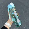 Taza de Popote Labubu Linda Popular de Moda para Niños Estudiante de Alto Valor con Asa Botella de Agua Labubu