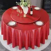 Mantel de Hotel Impermeable, Resistente al Aceite, Resistente al Calor, Mantel sin Lavado, Mantel Individual para Mesa de Comedor, Mesa Redonda Grande de Restaurante, Mantel Especial para Mesa de Banquete de Hotel