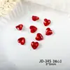 Novedad de moda Puntiagudo Atrás Suelto Diamante Accesorios para Uñas Arte al por Mayor Forma de Corazón Mezclado Decoraciones 3D para Uñas