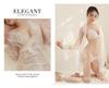 Novo Estilo Pijamas Sexy Renda de Malha Sexy para Senhoras Saia Transparente Roupas Abertas Quentes Conjunto de Lingerie de Três Peças