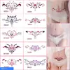 Adesivos de Tatuagem à Prova d'Água Succubus para Meninas Cobertura de Cicatriz de Cesariana Borboleta Sexy Barriga Perna Braço Tentação Longa Duração Pequeno Fresco