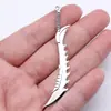 Colgante de 70 mm 3.5 g Plata Antigua Serie de Armas de Cosplay Bidimensionales Cuchillo, Pistola, Espada y Lanza