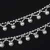 Acessórios de corrente de pérola corrente de diamante acessórios diy corrente de código chique acessórios para vestuário corrente de broca broca para costura à mão corrente de garra de strass