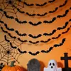 Bandera Personalizada de Murciélago de Halloween Tela No Tejida Bandera Colgante Hueca para Bar, Jardín de Infancia, Decoración de Fiesta de Halloween