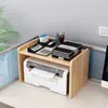 Rack de armazenamento para impressora, prateleira de mesa, rack doméstico para armazenamento de arquivos de mesa, pequeno armário para cópias