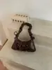 Bolsa Nuvem Plissada Fofa de Nicho Feminina 2026 Nova Moda Bolsa de Ombro Único Doce Bolsa de Axila Bolsa Transversal Retrô
