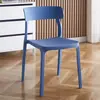 Sillas de plástico engrosadas, sillas de comedor, mesa de comedor moderna y minimalista con respaldo, apta para uso doméstico y comercial, sillas de restaurante estilo nórdico con respaldo