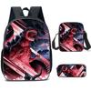 Las Mochilas Escolares Más Vendidas de Amazon para la Temporada de Regreso a Clases, Bolsas Escolares para Estudiantes de Primaria y Secundaria, Bolsos de Hombro de Dibujos Animados, Estuches, Set de Tres Piezas
