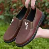 Zapatos Casuales Nuevos para Hombre Primavera y Otoño Zapatos de Trabajo de Cuero para Hombres de Mediana Edad y Mayores Negocios Casuales Zapatos de Comercio Exterior Transfronterizo Venta al por Mayor