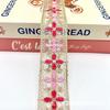 Ancho 4.2cm Nuevo Producto Hilo Dorado Estilo Étnico Encaje Accesorios para Ropa Estilo Chino Cheongsam Hanfu Botonadura DIY