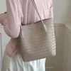 Bolso de Cesta para Mujer 2026 Nuevo Estilo Verano Bolso de Hombro de Patrón Tejido de Alta Gama Bolso Tote de Gran Capacidad