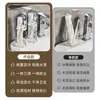 Estante para cepillos de dientes de baño, estante de almacenamiento con drenaje sin perforaciones para pasta de dientes y cepillos de dientes, estante transparente para vasos de cepillos de dientes para dormitorio