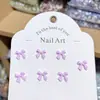 Nova Joia para Nail Art de Resina Fita Laço Joias para Unhas DIY Brincos Capa de Celular Acessórios Vestíveis para Unhas