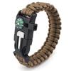 Nova Pulseira Bússola Pulseira Salva-Vidas Pulseira de Sobrevivência ao Ar Livre Apito de Sobrevivência Corda de Pulso Cinto Trançado de Paracord